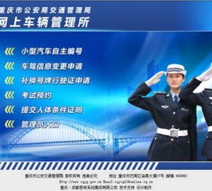 重庆市小型汽车网上自主编号申请系统使用指南
